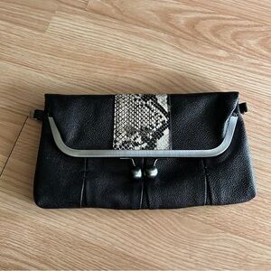 Jessica Simpson Black Faux Leather Bag